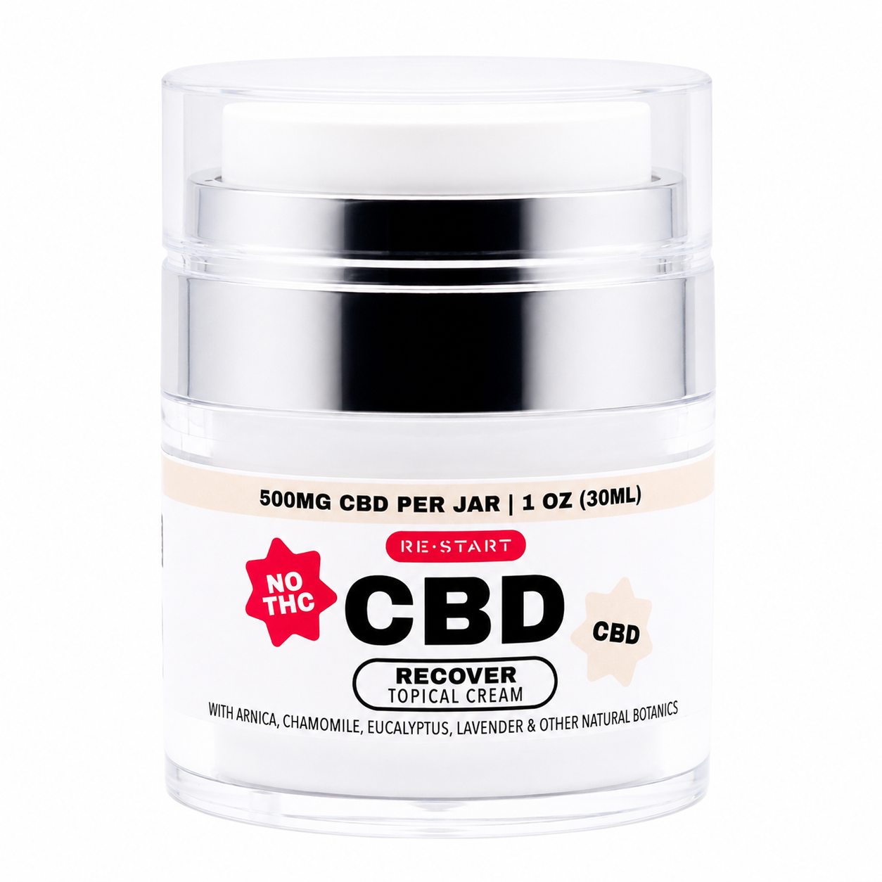 Recover CBD Topical Cream 1oz